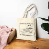 Reading on the Beach Tote Bag