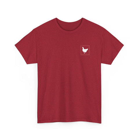 Red Hen Stamp Cotton Tee