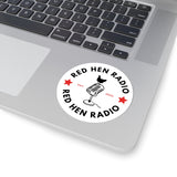 Red Hen Radio Podcast - Circle Sticker