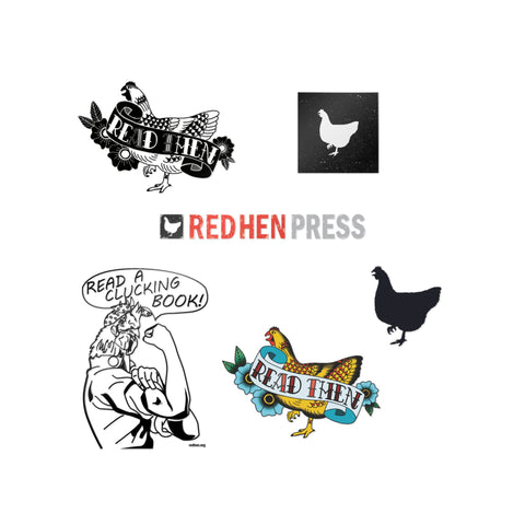 Set of 6 Red Hen Stickers