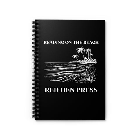 Reading on the Beach Spiral Notebook