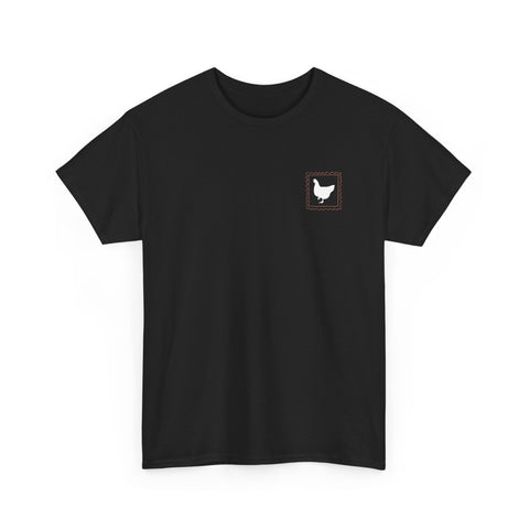 Red Hen Stamp Cotton Tee
