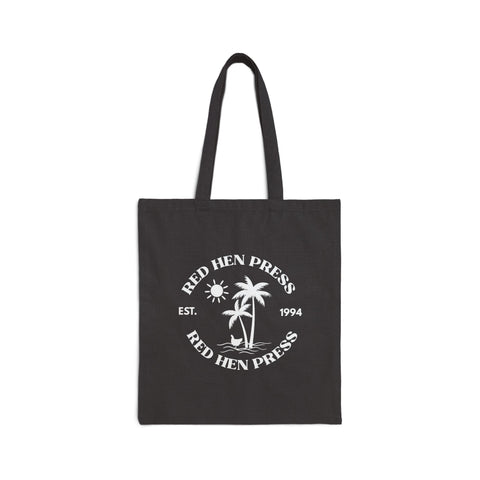 Palm Trees Tote Bag in Black