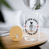 Red Hen Radio Glass Cups