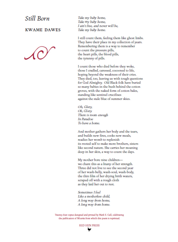 Still Born broadsides