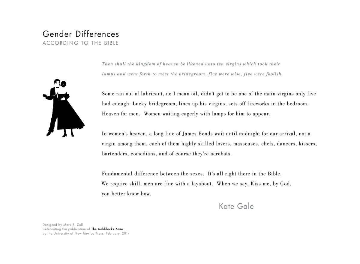 Gender Differences by Kate Gale SIGNED (15 in x 11.25 in) – Red Hen ...