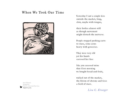 When We Took Our Time by Lisa Krueger (15 in x 11.25 in)